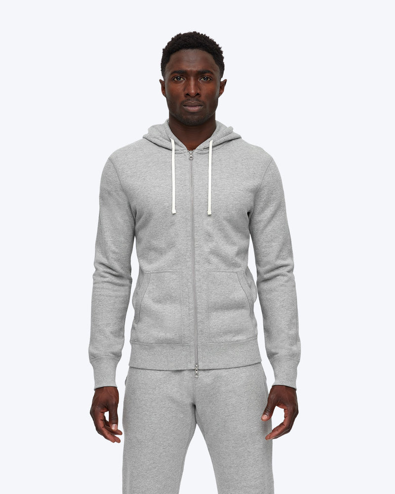 Midweight Terry Full Zip Hoodie - Reigning Champ - Danali - RC-3205-Grey-S