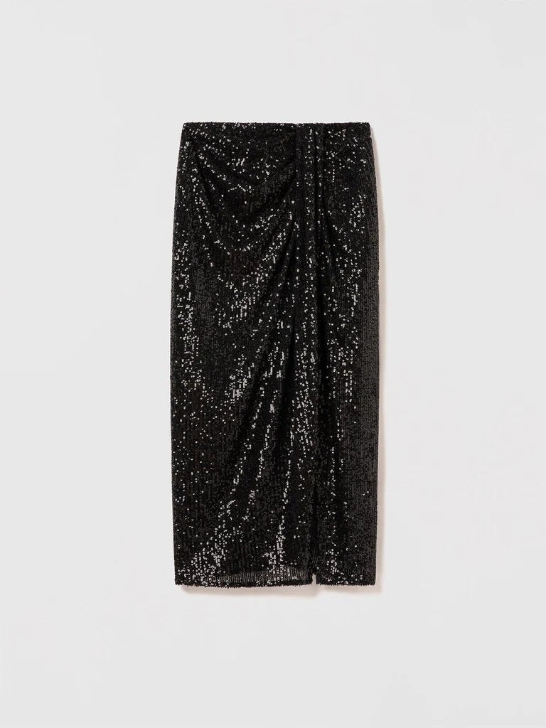 Mila Sequin Skirt - Judith & Charles - Danali - 527-2469-Black-4