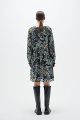 Nisira Short Dress - InWear - Danali - 30108697-GreenMarbleFlower-4
