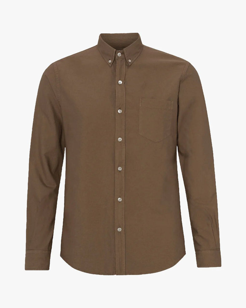Organic Button Down Shirt - Colorful Standard - Danali - CS4002-CedarBrown-M