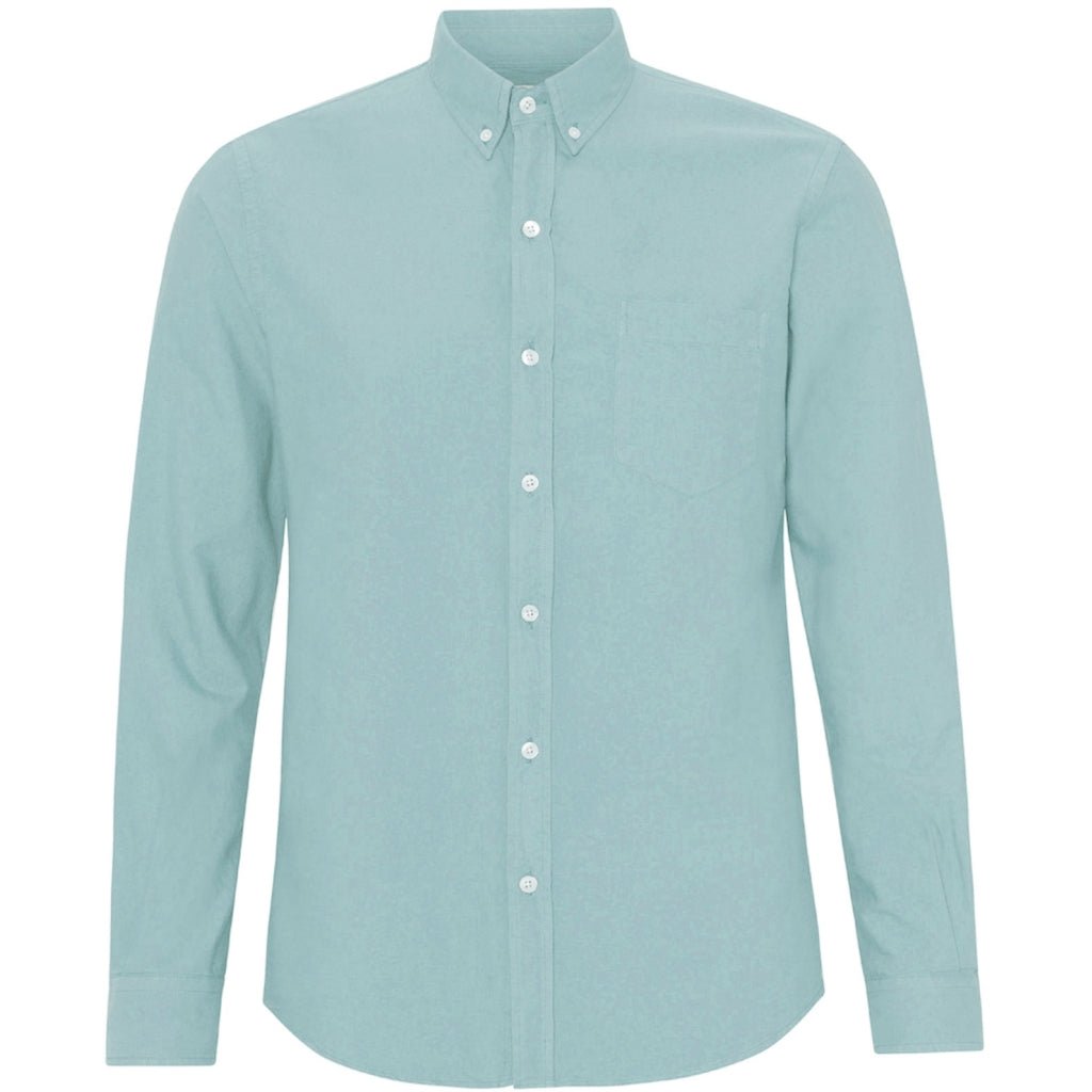 Organic Button Down Shirt - Colorful Standard - Danali - CS4002-TealBlue-S