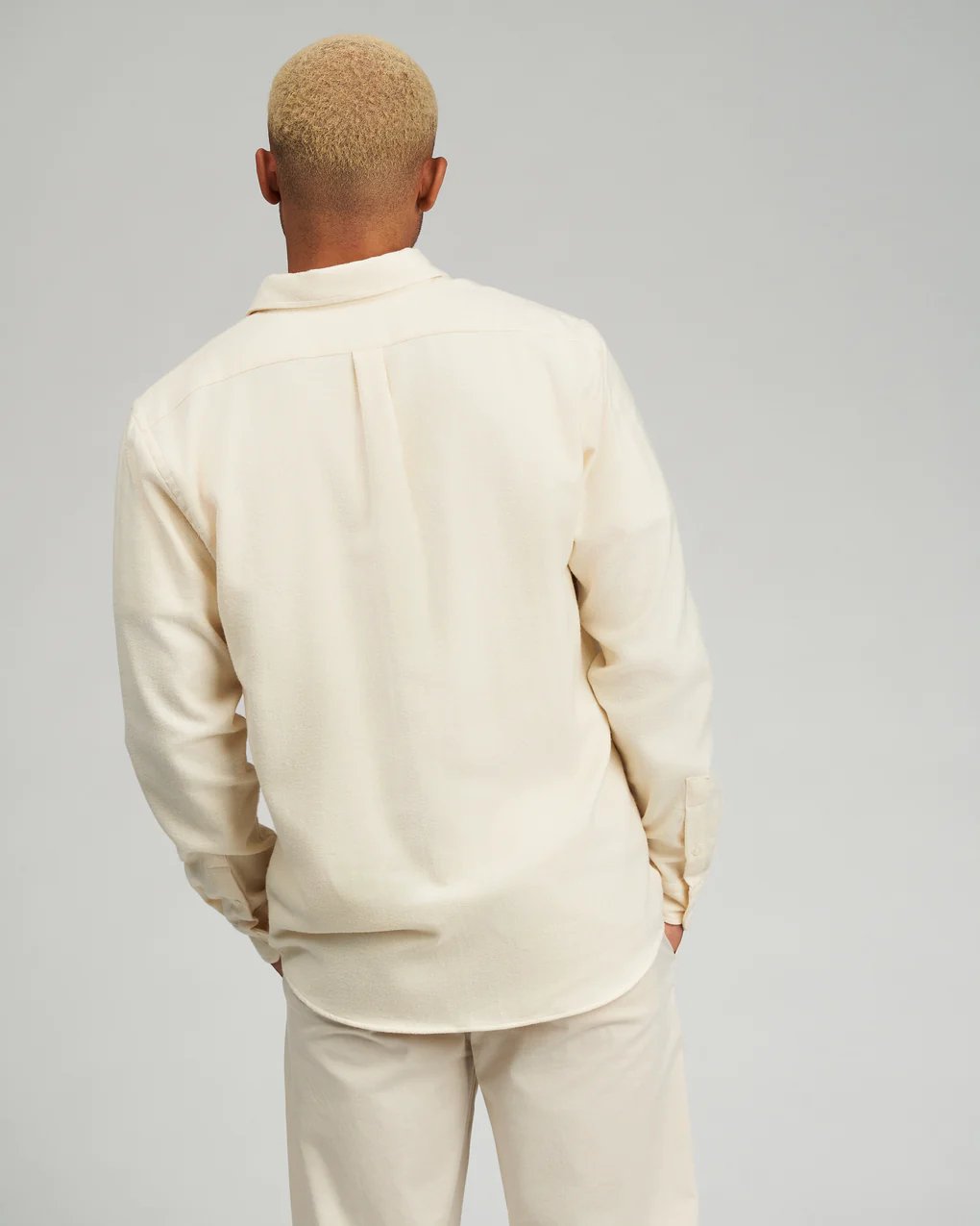Organic Flannel Shirt - Colorful Standard - Danali - CS4006-IvoryWhite-M
