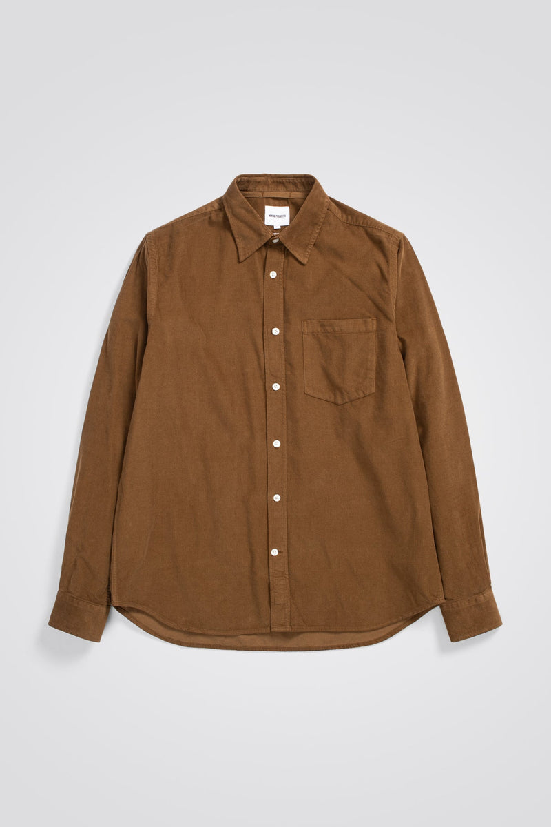 Osvald Micro Cord Shirt - Norse Projects - Danali - N40-0604-Camel-M