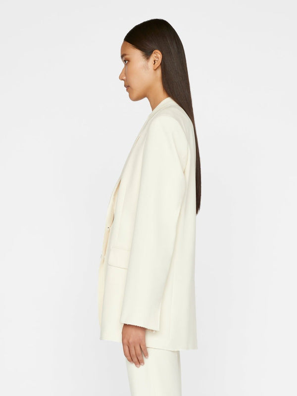 Oversized Raw Edge Blazer - Frame - Danali - LWOT0813-OFFW-XS