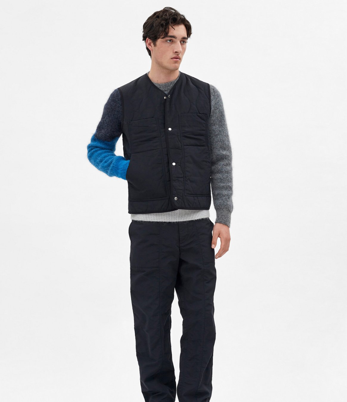 Peter Waxed Nylon Insulated Vest - Norse Projects - Danali - N50-0226-Black-S
