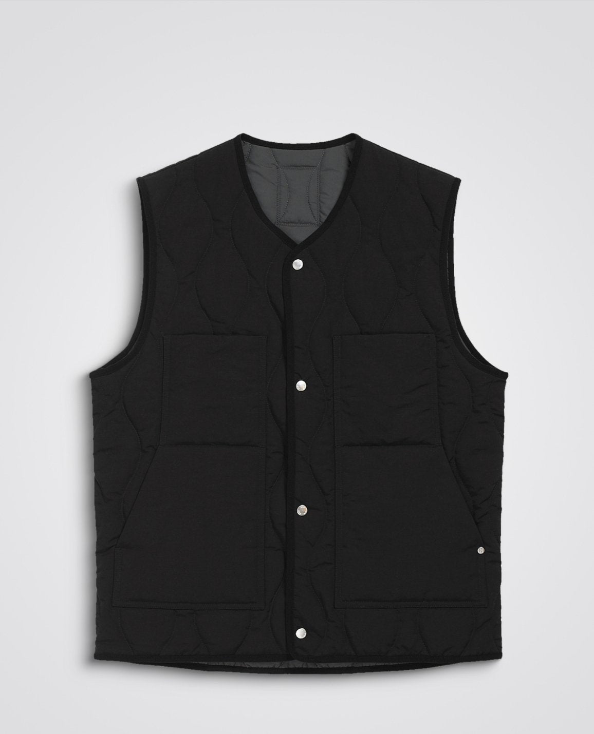 Peter Waxed Nylon Insulated Vest - Norse Projects - Danali - N50-0226-Black-S