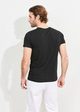 Pima Cotton Crew Tee - Patrick Assaraf - Danali - 99A08CB-Black-S