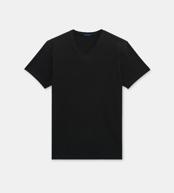Pima Cotton V-Neck T-Shirt -Patrick Assaraf - Danali