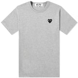Play Black Heart Patch T-Shirt - Comme Des Garçons - Danali - P1T076-Grey-M