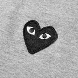 Play Black Heart Patch T-Shirt - Comme Des Garçons - Danali - P1T076-Grey-M