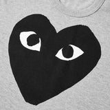 Play Heart Logo T-Shirt - Comme Des Garçons - Danali - P1T084-Grey-M
