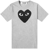 Play Heart Logo T-Shirt - Comme Des Garçons - Danali - P1T084-Grey-M