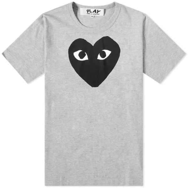Play Heart Logo T-Shirt - Comme Des Garçons - Danali - P1T084-Grey-M