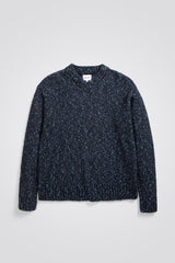 Rasmus Relaxed Tweed V-Neck Sweater - Norse Projects - Danali - N45-0592-LightStoneBlue-M