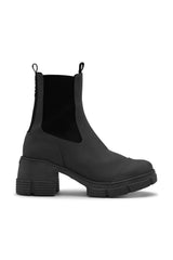 Recycled Rubber Heeled City Boot - Ganni - Danali - S2023-099-36