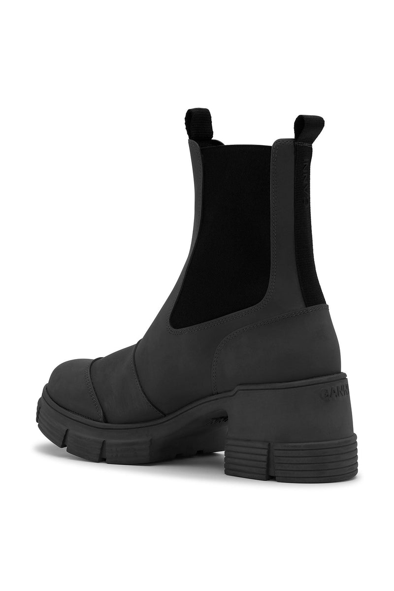 Recycled Rubber Heeled City Boot - Ganni - Danali - S2023-099-36