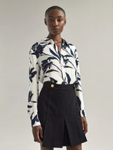Ronel Blouse - Judith & Charles - Danali - 586-6773-OffWhite/Navy-4