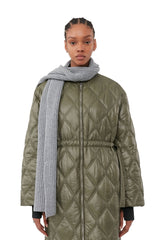 Shiny Quilt Long Coat - Ganni - Danali - F8535-861-XXS/XS
