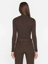 Smocked Mockneck Sweater - Frame - Danali - LWSW1875-ESPR-XS