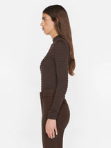 Smocked Mockneck Sweater - Frame - Danali - LWSW1875-ESPR-XS