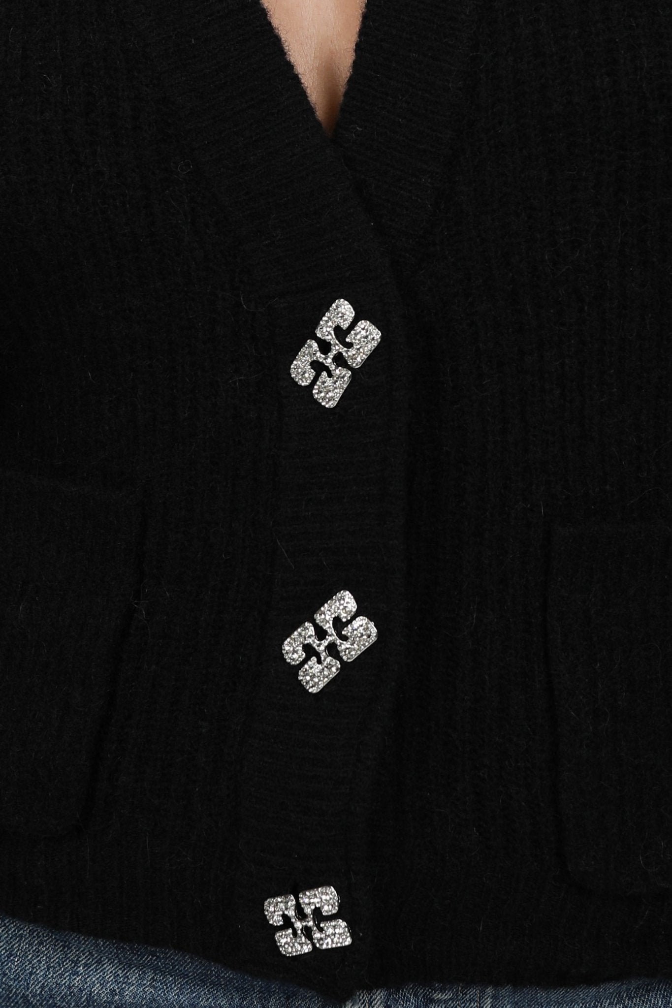 Soft Wool Cardigan - Ganni - Danali - K1962-099-M