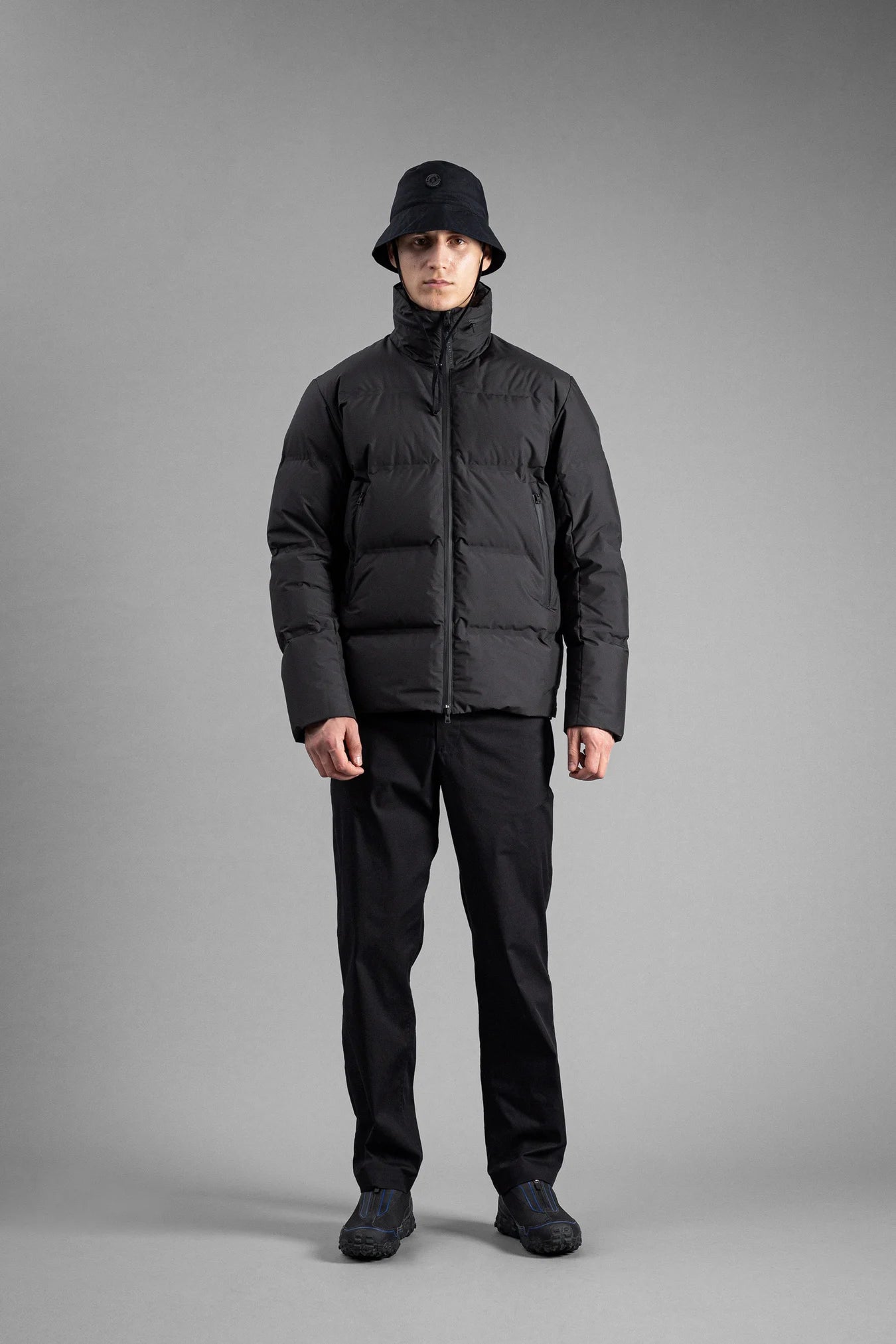 Stand Collar Short Down Jacket - Norse Projects - Danali - N55-0540-Black-M