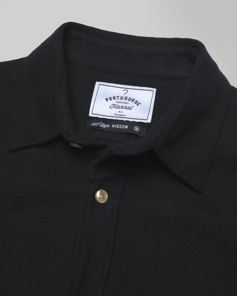 Teca Flannel Shirt - Portuguese Flannel - Danali - TECA-BLACK-M