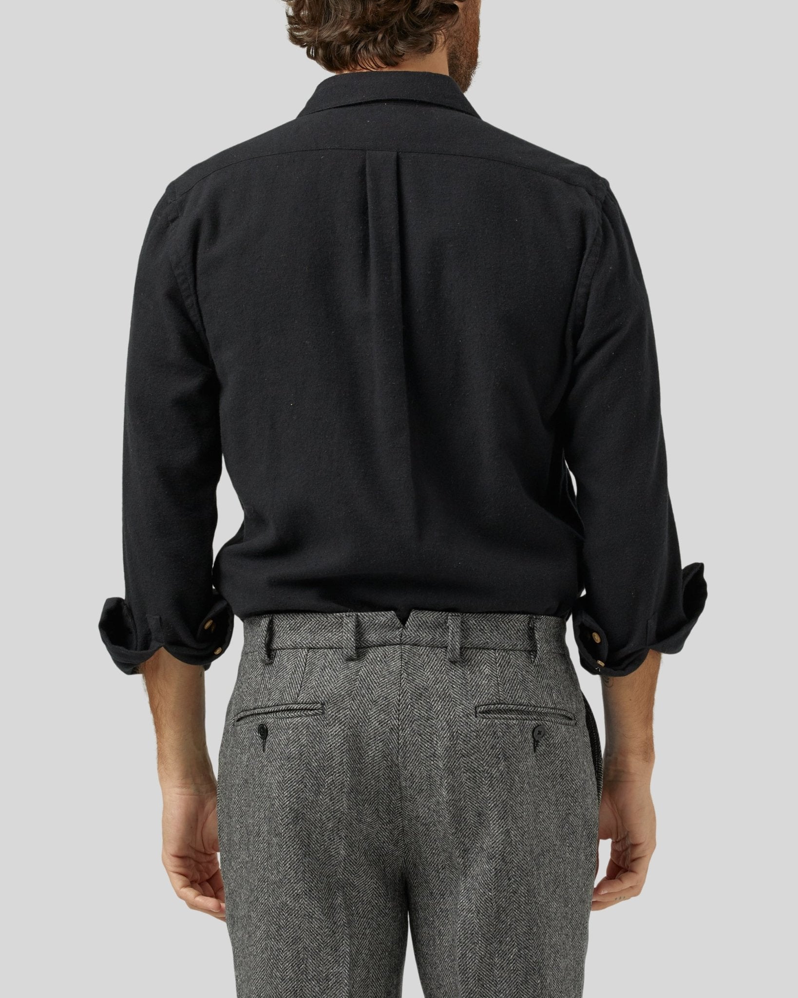 Teca Flannel Shirt - Portuguese Flannel - Danali - TECA-BLACK-M