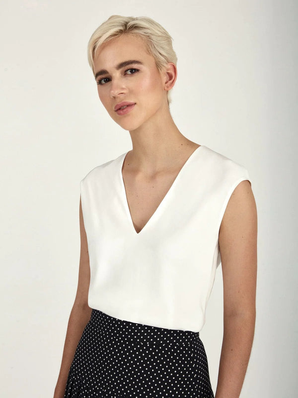Tempo Silk Blouse - Judith & Charles - Danali - 835-6381-OffWhite-2