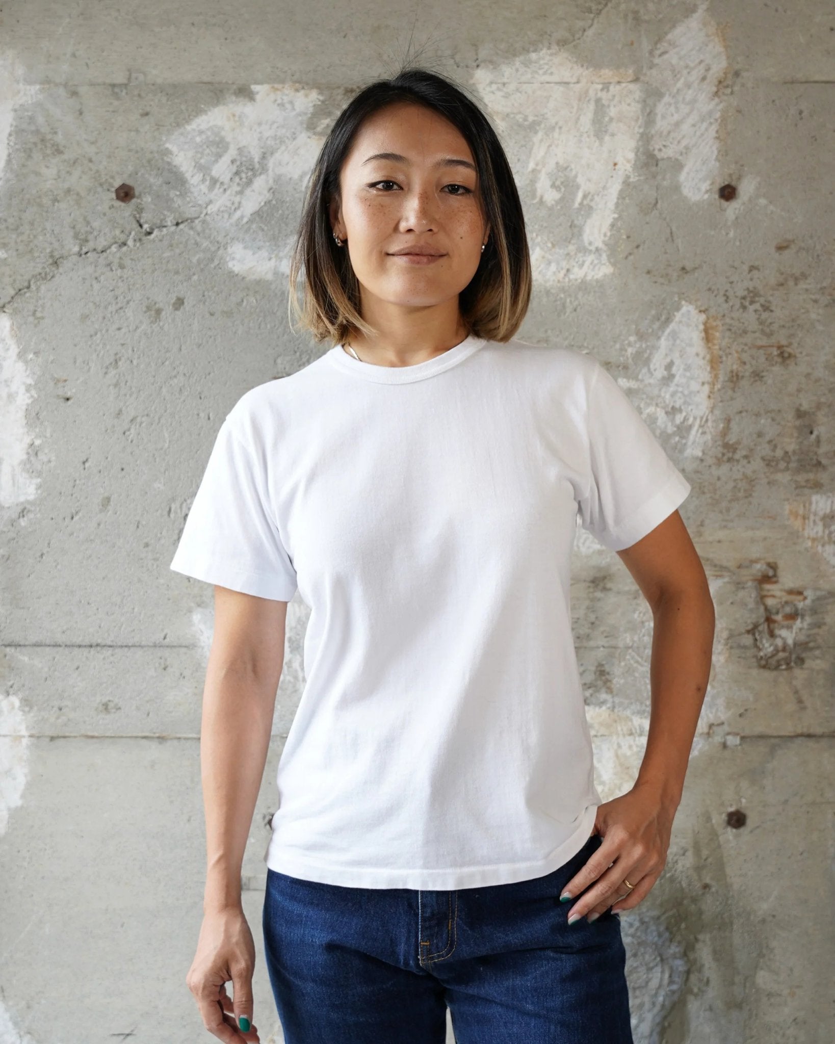 Ultimate Pima Tsuriami Crewneck T-Shirt - Wonder Looper - Danali - CT19134100-WHT-S