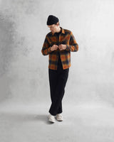 Whiting Overshirt Orange Pine - Wax London - Danali - AW23-OSH-WHI-ASN-ORG-M