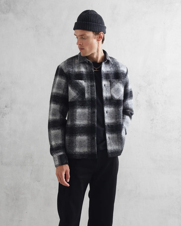 Whiting Overshirt Pine - Wax London - Danali - AW23-OSH-WHI-ASN-CHR-M