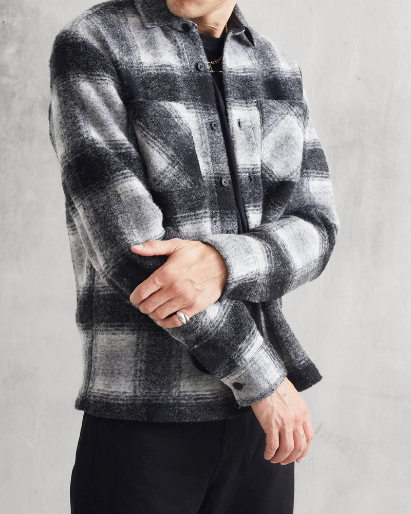 Whiting Overshirt Pine - Wax London - Danali - AW23-OSH-WHI-ASN-CHR-M