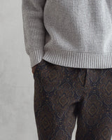 Wilde Waffle Crew Sweater - Wax London - Danali - AW23-KNT-GRV-AXX-GRY-M