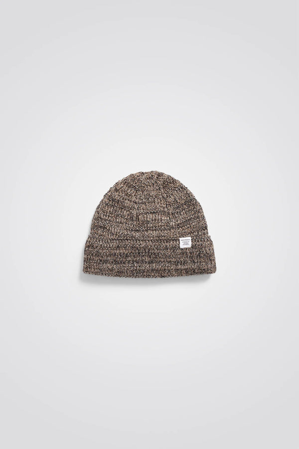 Wool Cotton Rib Beanie - Norse Projects - Danali - N95-0840-Camel