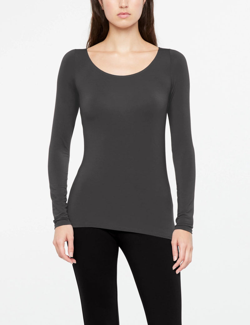 Zoe Long Sleeve T-Shirt - Sarah Pacini - Danali - 222.12.509.12-Grey-1