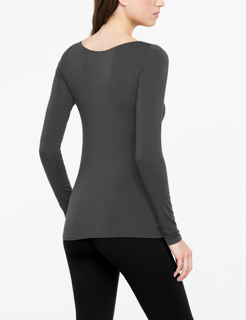 Zoe Long Sleeve T-Shirt - Sarah Pacini - Danali - 222.12.509.12-Grey-1